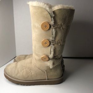 UGG Bailey Suede Button Triplet II boots #96